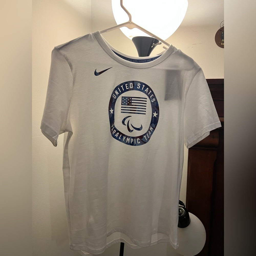 Nike White USA Paralympic Team Tee